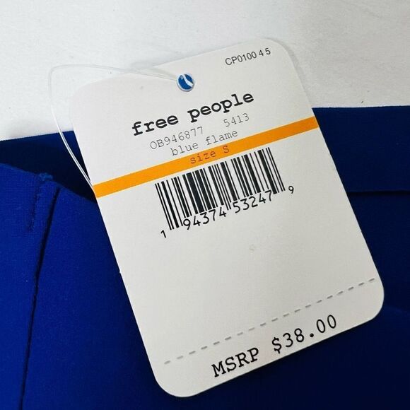 Free People Nina Bandeau Top Flame Blue Size Small NWT! - Picture 4 of 9